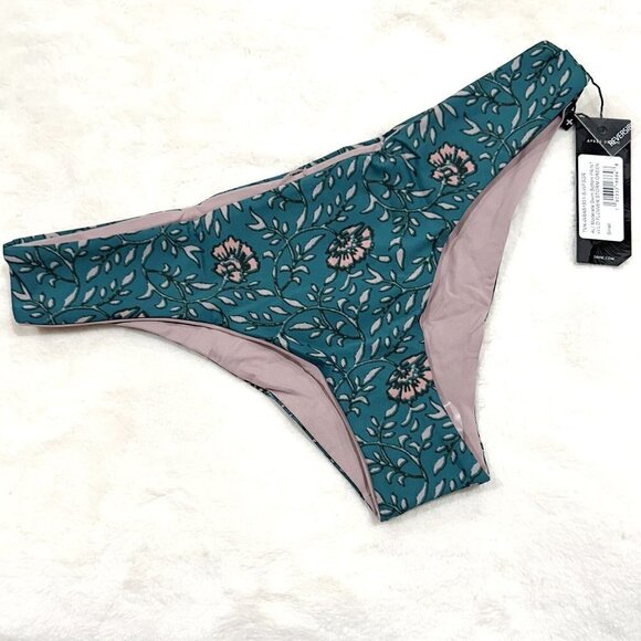 NWT Tavik Ali Moderate Swim Bottom Wild Flower Print in Storm Green - Small - Picture 2 of 8